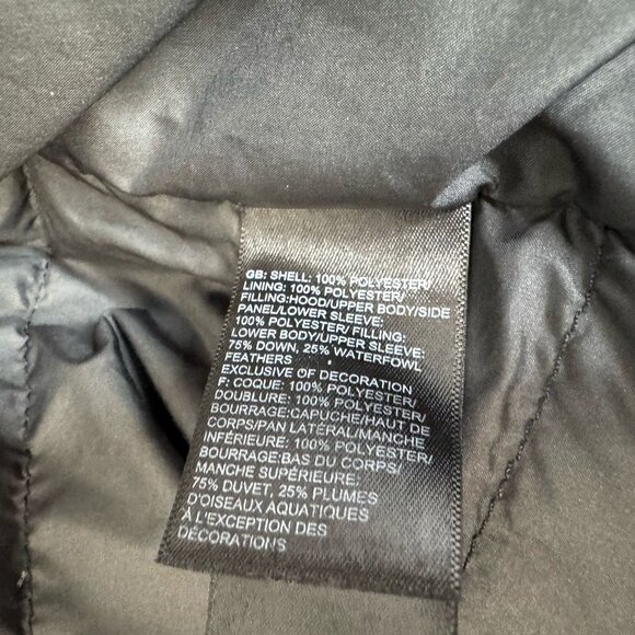 The North Face Puffer Down 550 Jacket Hooded  Black Women's M - Picture 5 of 11